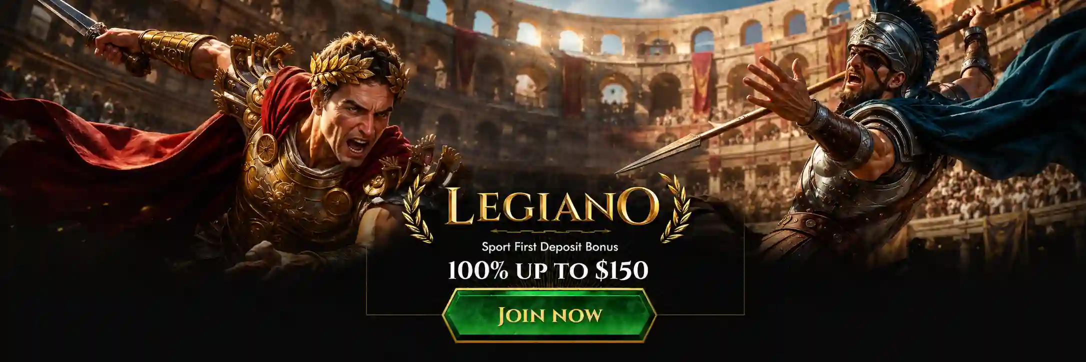 Legiano Crypto Welcome Bonus