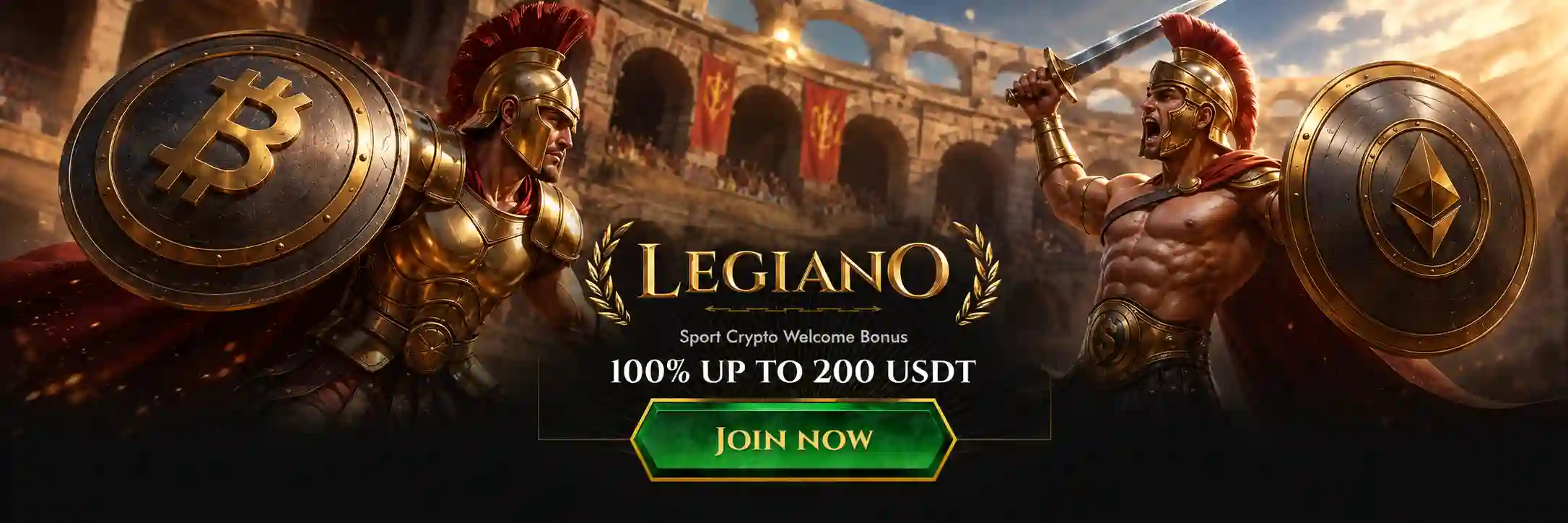 Legiano Sport Crypto Welcome Bonus